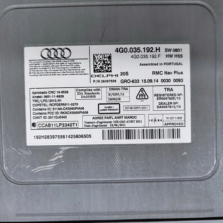 фото №10, Audi a6 s6 c7 4g 2014 панель / радіопрогравач cd/dvd/gps