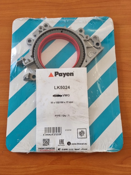 фото №1, Кільце ущільнювальний вала колінчастого golf vii a3 a4 1,2 1,4 tsi tfsi