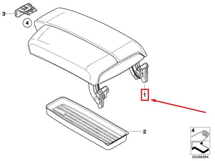 фото №6, Подлокотник консоли средней bmw 3 e90 51167137570 7137570 оригинальная запчасть