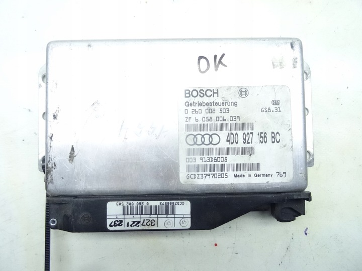 фото №1, 4d0927156bc audi a8 d2 94-02 блок керування коробки оригінал