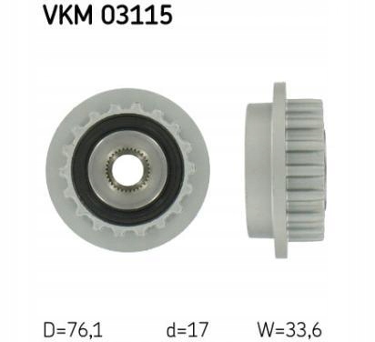 фото №1, Skf зчеплення генератора vw transporter