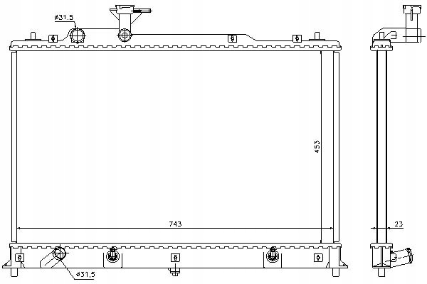 фото №2, Радіаторів двигуна mazda cx-7 2.2d/2.3/2.5 10.07-03