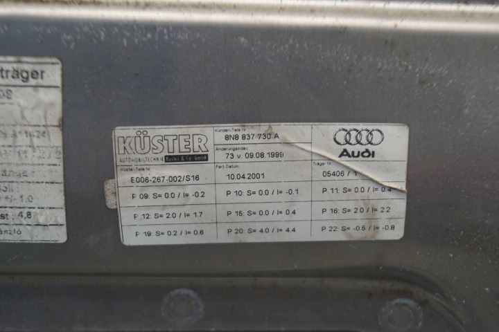 фото №15, Механизм стёкла правое перед audi tt 8n 8n8837730a mh111