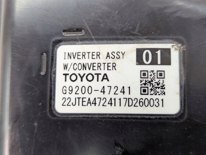 фото №9, Інвертор інвертор toyota c-hr g9200-47241