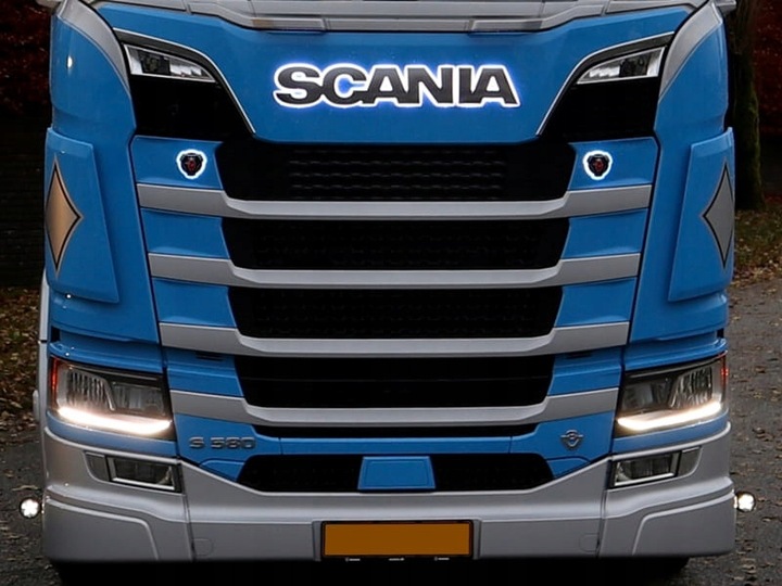фото №1, Набор модулей led света drl do фары scania r/s 2016, цвет белый