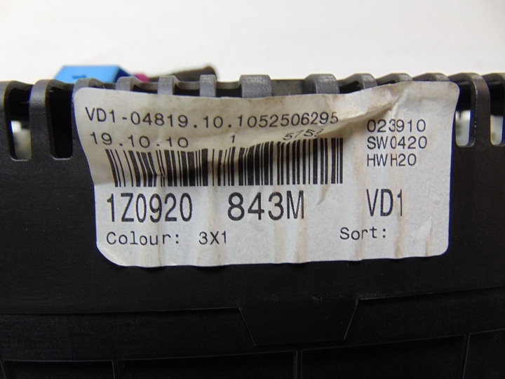 фото №14, Спидометр манометр skoda octavia ii рестайлинг 2.0 tdi 4x4 1z0920843m