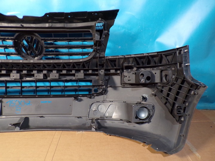 фото №15, Vw transporter t5 multivan caravelle бампер переднее перед комплектный серый