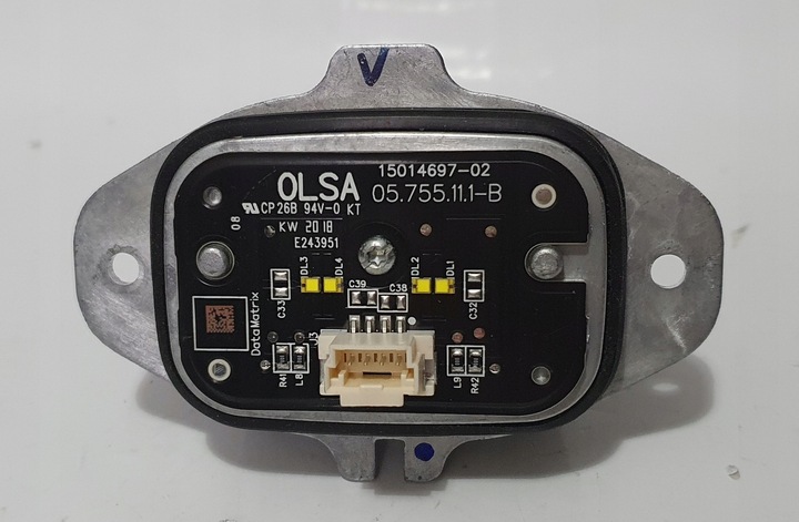 фото №1, Fiat 500x модуль led преобразователь drl olsa 1100449000 27150010 15014697-02