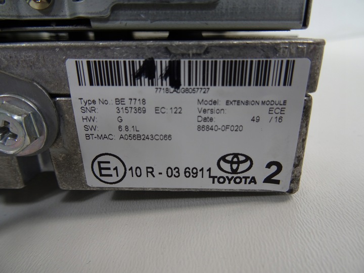 фото №11, Yaris iii радио навигация модуль bluetoot 86140-0d220