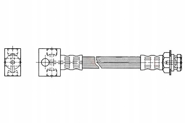 фото №1, Trw шланг тормозной elast. jeep cherokee grand c