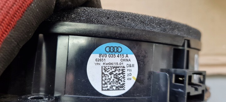 фото №12, S3 8v sedan a3 динамік двері перед лівий правий 8v0035415a