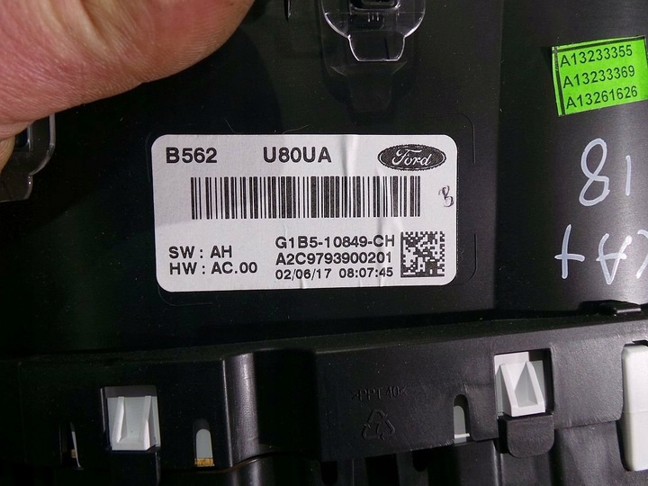 фото №8, Ford ka+ plus 1.2 2018 компьютер замок зажигания набор g1b5-12a650-ad