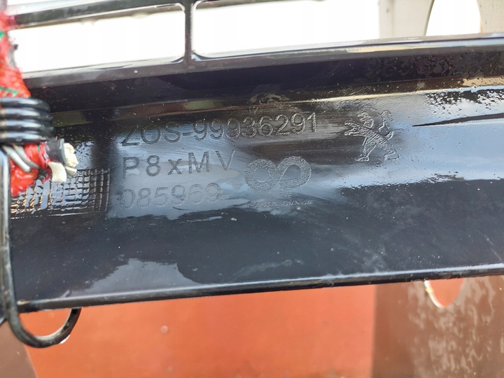 фото №7, Peugeot 3008 5008 ii 2 рестайлинг планка спойлер накладка бампера перед передняя