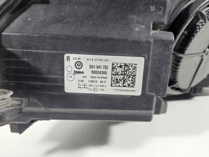 фото №13, Лампа права перед передня vw golf 7 vii ксенон led керована eu