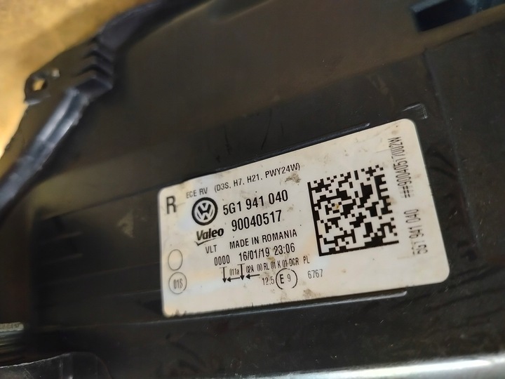 фото №10, Vw golf vii ксенон bez світлодіод лампа права ліва