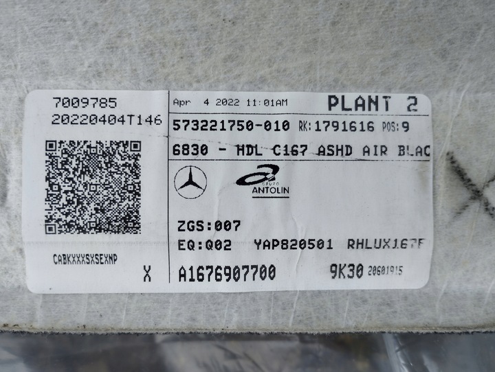 фото №8, Потолок mercedes gle w167 купе amg