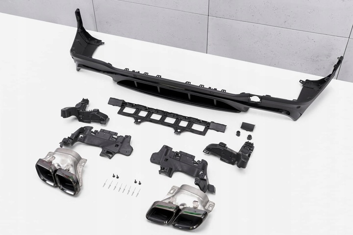 фото №7, Mercedes glc x253 19-22 диффузор задний з pdc набор stylizujący na amg glc63