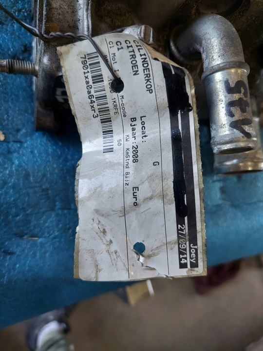 фото №8, Головка citroen c1 2008 r 1.0 b 1krfe