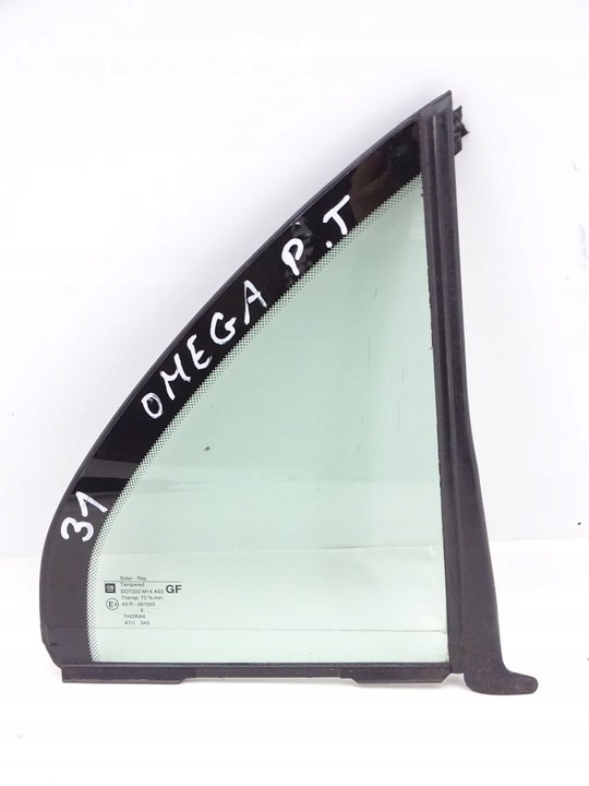 фото №1, Opel omega b стекло дверь правые зад треугольник sedan