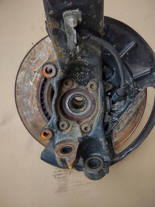 фото №7, Поворотна опора ступиця лівий перед vw phaeton 3d0407257e