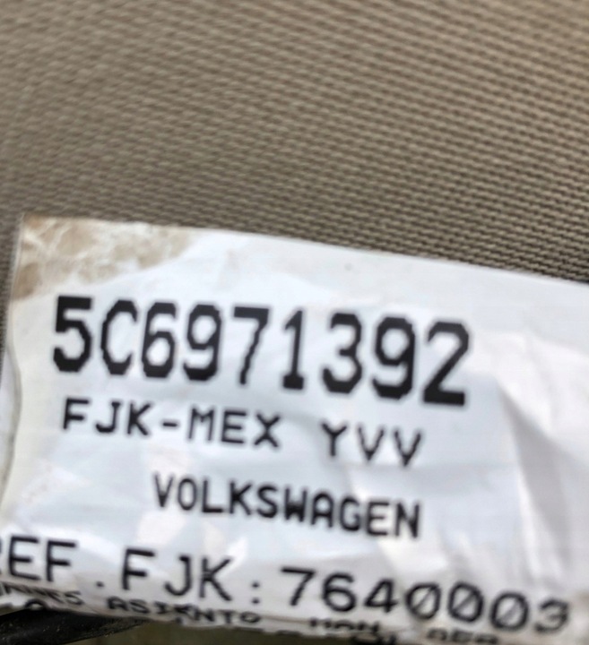 фото №11, Vw beetle 5c сидіння сидіння комплект бежевий