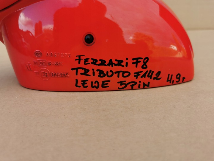 фото №13, Ferrari f8 tributo f142 зеркало левая 3 pin