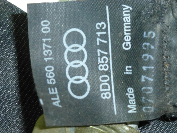 фото №7, Pas безопасности застёжки audi a4