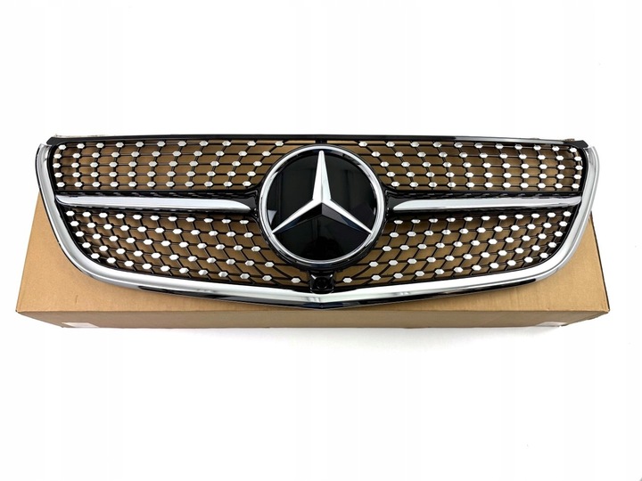 фото №9, Решётка радиатора решётка mercedes vito w447 рестайлинг 19-23 diamond