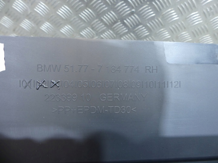 фото №9, Bmw 5 f10 f11 lci планка пороговая правая новая 7262664 7184774