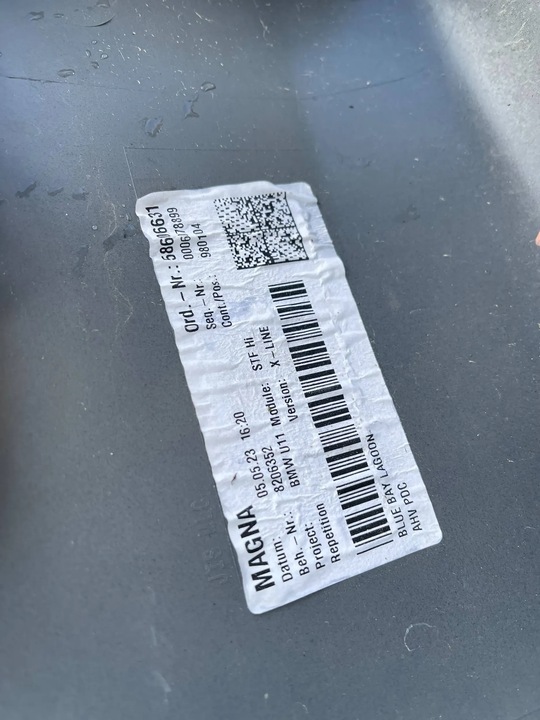 фото №11, Спойлер bmw x1 u11 x-line планка бампер зад задний 51125a045a5