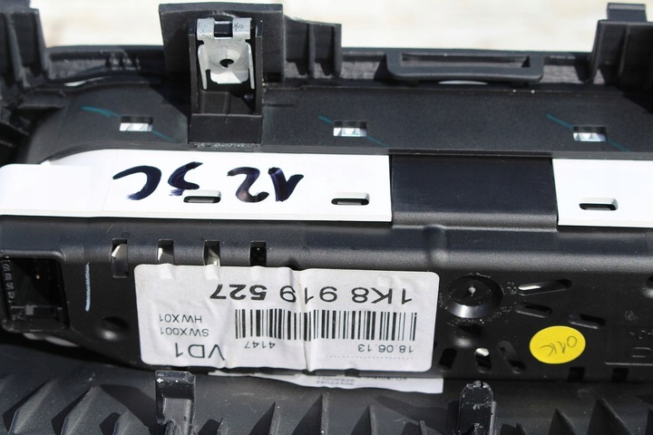 фото №6, Vw scirocco fl манометр додатковий прилади спідометр 1k8919527 1k8 919 527 1k8857