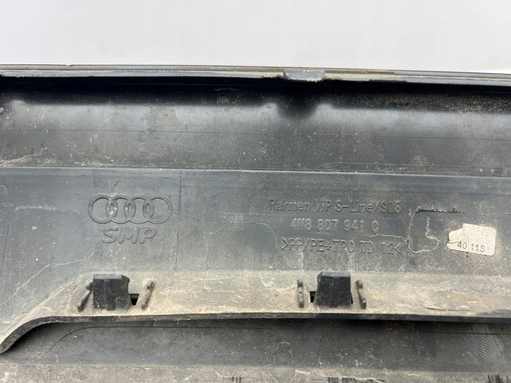 фото №7, Audi q8 4m8 s-line накладка диффузор спойлер бампера заднего зад 18-