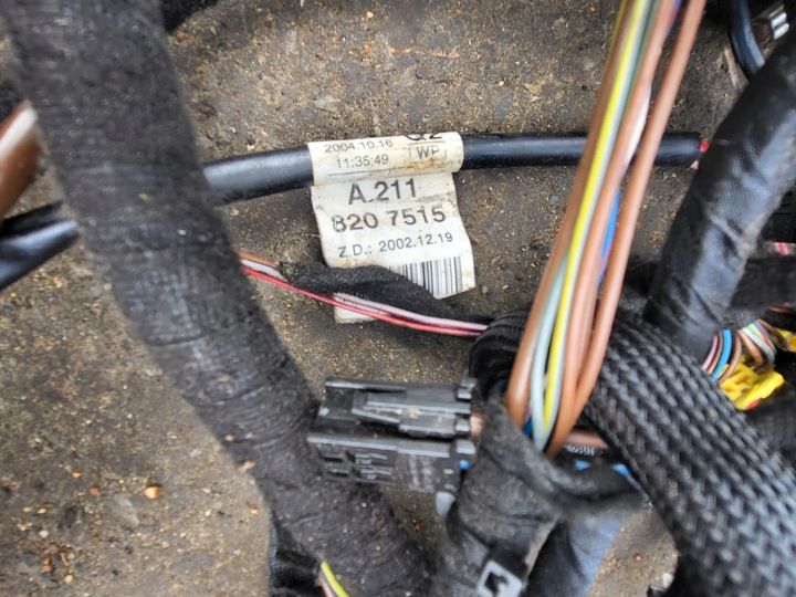 фото №13, Установка джгут провід кабелі штекери mercedes e w211 оригінальний номер європа