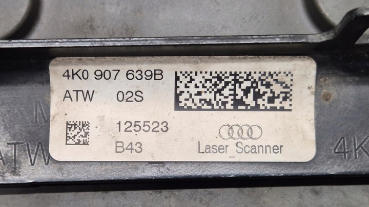 фото №15, Радар acc дистронік laser scanner audi a6 c8 4k a8 d5 q7 q8 оригінальний номер 4k8907660b