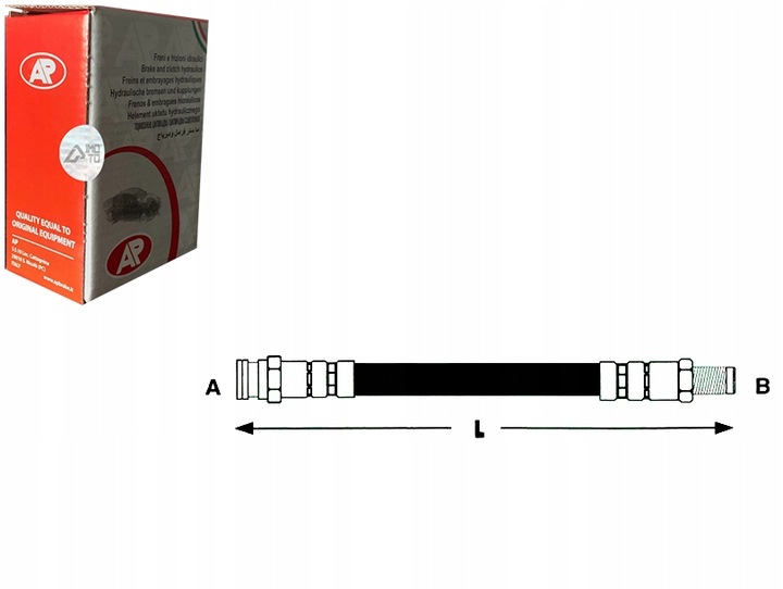 фото №1, Ap шланг гальмівний alfa romeo 147 1.9 jtd 16v 9