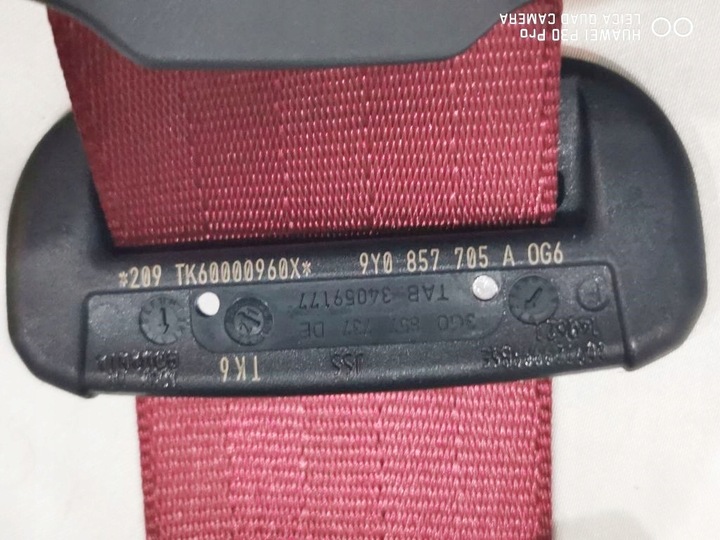 фото №6, Porsche cayenne 9y0 переднее pas безопасности бордовый левый - малый