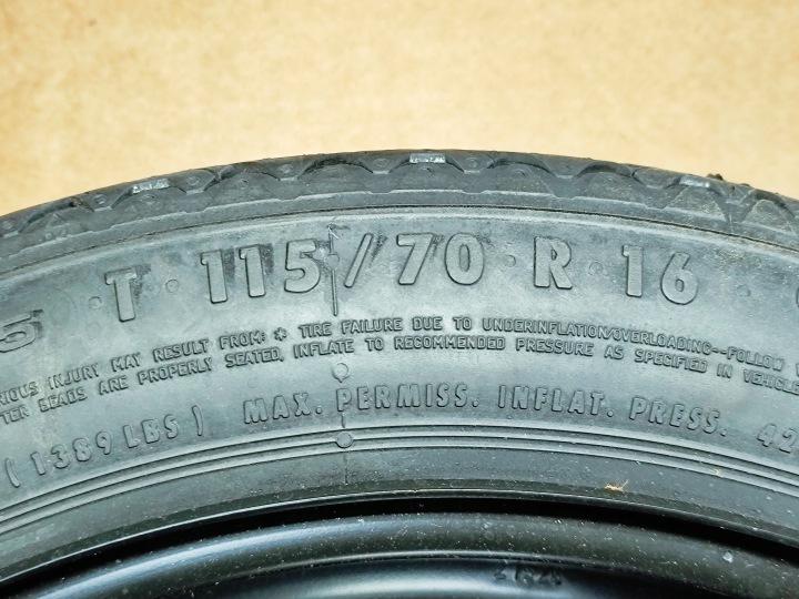 фото №9, Докатне колесо (докатка) запасне 125/70r16 5x105 opel astra k