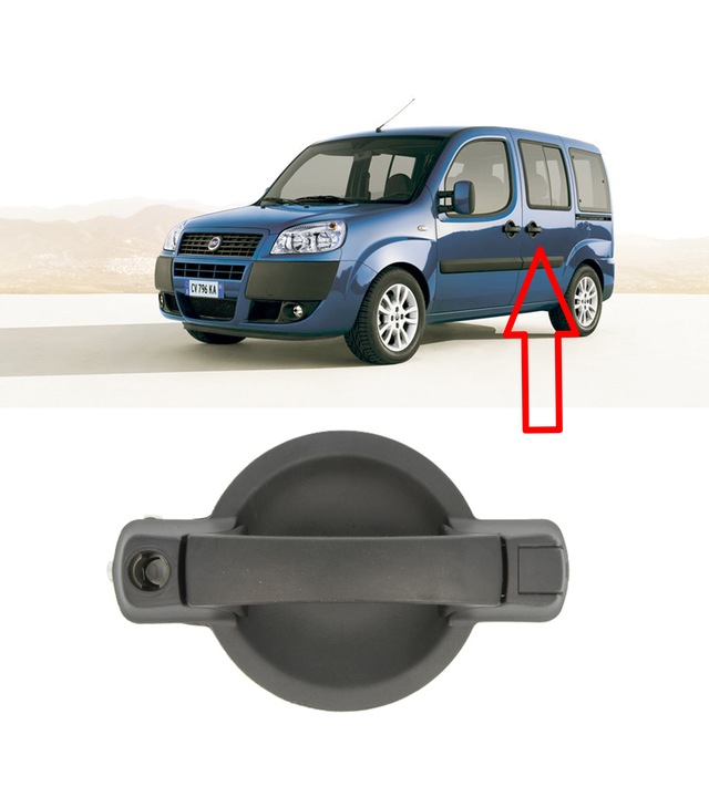 фото №3, Fiat doblo ручка двері зсувних 2000-2010 ліва