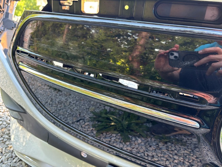 фото №12, Mercedes eqa eqb 243 бампер перед переднее amg решётка усилитель