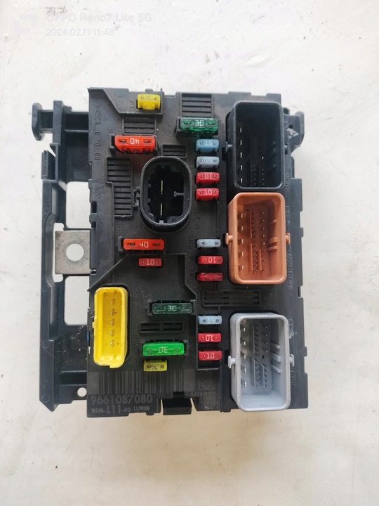 фото №1, Citroen peugeot модуль bsm l11 коробка предохранительная 9661087080