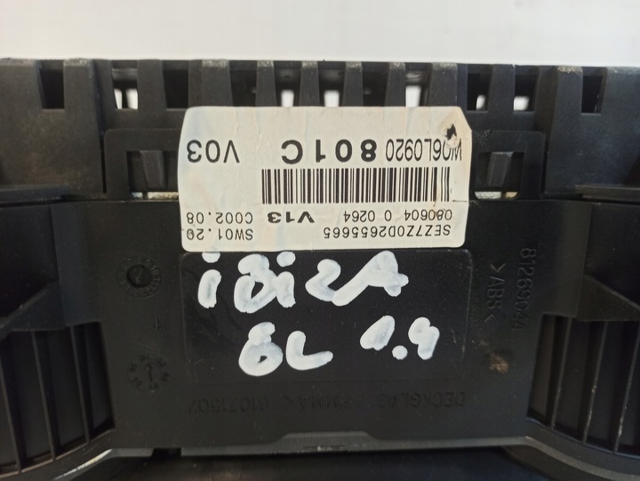 фото №13, Seat ibiza 6l спидометр приборы 6l0920801c