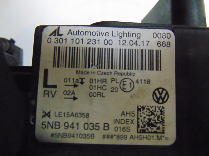 фото №15, Фара ліва перед vw tiguan ii повний led 5nb941035b європа оригінал