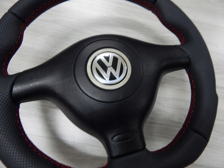 фото №9, Vw golf iv passat b5 bora - руль новая кожа sport подушка