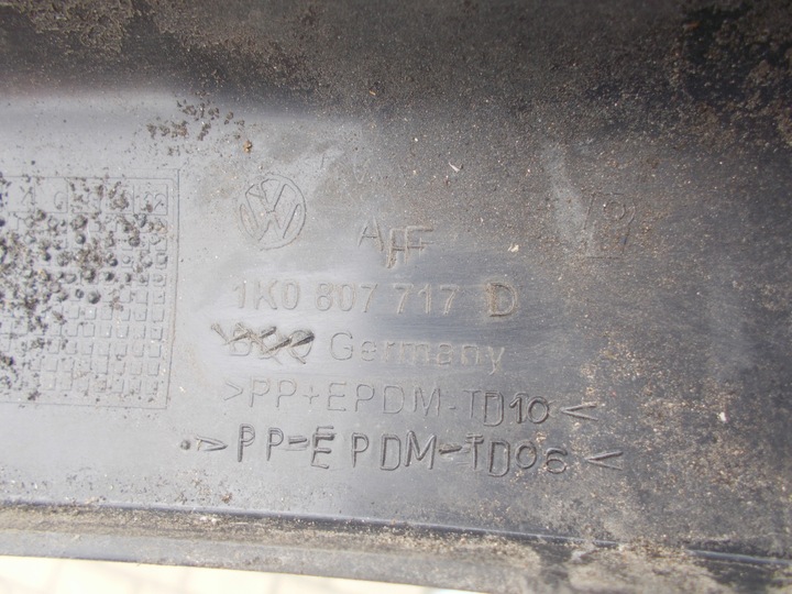 фото №14, Заглушка распылитель фара планка ксенон vw golf v 1k6955110a