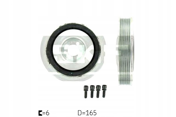 фото №2, Skf vkm 93203 колесо ременное, wał коленчатый