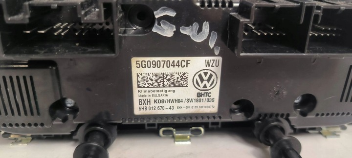 фото №6, Панель кондиціонера vw golf vii 5g0907044cf