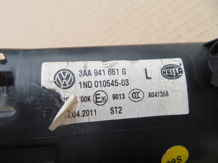 фото №11, Галоген лампа левый vw passat b7 10-15 3aa941661g