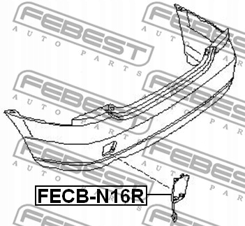 фото №3, Fecb-n16r febest заглушка буксирувальний haku tylneg