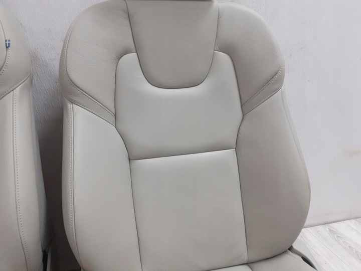 фото №7, Volvo s60 iii 2018- сиденья диван обивка кожа бежевый идеальные