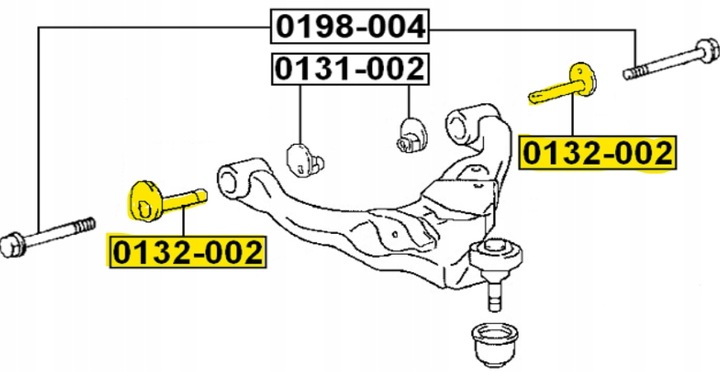 фото №3, Втулка mimośrodowa рычага febest 0132-002